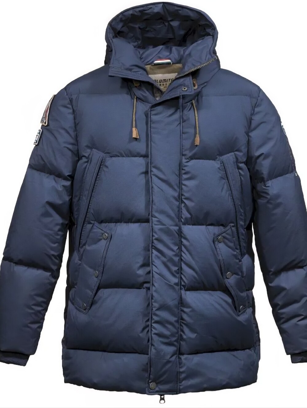 Dolomite Men’s Navy Quilted Hooded Puffer Jacket